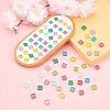 Glitter Glass Cabochons GLAA-FH0001-01E-7