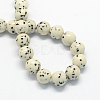 Synthetic Gemstone Beads Strands G-R271-10mm-Y29-2