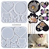 DIY Paw Print & Bone & Round & Heart Pendant Silicone Molds VALE-PW0001-082-1