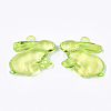 Transparent Acrylic Bunny Pendants TACR-S133-092-2