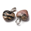 Natural Rhodonite Pendants G-I311-A14-3