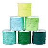   6 Rolls 6 Colors Braided Nylon Thread NWIR-PH0002-07A-1