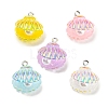 Iridescent Color Resin Pendants RESI-H151-03-1