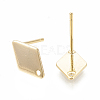Brass Stud Earring Findings LS-X-KK-N186-60-2