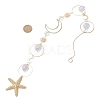Glass Hanging Suncatchers HJEW-JM04587-3