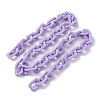 Opaque Spray Painted Acrylic Cable Chains AJEW-JB01100-3
