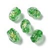 Handmade Foil Lampwork Beads Strands FOIL-Z001-06G-2