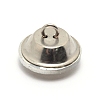 Glass Rhinestone Button BUTT-WH0015-21C-04-2