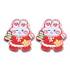 Printed Embossed Opaque Acrylic Cabochons OACR-N135-02C-01A-2