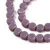 Opaque Solid Color Glass Beads Strands GLAA-N052-05A-A07-3
