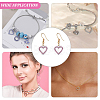 36Pcs 12 Colors Alloy Rhinestone Pendants RB-HY0001-06-5
