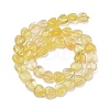 Natural Yellow Fluorite Beads Strands G-H005-C13-01-3