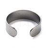304 Stainless Steel Cuff Rings STAS-M333-04A-P-3