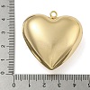 Heart Brass Pendants X-KK-N254-98G-02-3