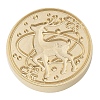 Christmas Series Wax Seal Brass Stamp Head LS-AJEW-M037-01G-16-2