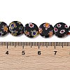 Handmade Millefiori Lampwork Beads Strands LAMP-G166-17B-01-4