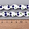 Frosted Handmade Lampwork Beads Strands LAMP-N037-03A-4