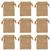 20Pcs Rectangle Polyester Imitation Burlap Packing Pouches Drawstring Bags ABAG-TA0001-95A-3