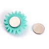 Flower Plastic Diamond Painting Magnet Cover Holder AJEW-M028-03C-4