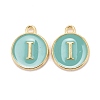 Golden Plated Alloy Enamel Charms ENAM-S118-05I-1