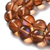 Synthetic Moonstone Beads Strands G-P528-J03-02-3
