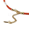 Glass Beaded Necklaces NJEW-P297-01G-03-3