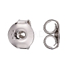 Rhodium Plated 925 Sterling Silver Ear Nuts X-STER-K167-041P-2
