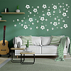   2Sets 2 Colors 3D Flower Acrylic Mirrors Wall Stickers DIY-PH0005-64-2