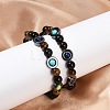 Natural & Synthetic Mixed Gemstone Beaded Stretch Bracelets for Women Men BJEW-Q031-01A-5