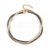 Alloy Wrap Round Snake Chain 3-Strand Choker Necklaces for Women Men NJEW-C090-02MC-2