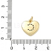 Brass Micro Pave Clear Cubic Zirconia Pendants KK-D229-01G-03-3