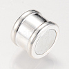 Brass Magnetic Clasps with Glue-in Ends KK-R052-22S-2