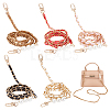 WADORN 5Pcs 5 Colors PU Leather & Aluminum Chain Bag Straps FIND-WR0009-49-1