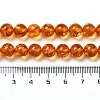 Resin Imitation Amber Beads Strands RESI-Z017-01B-4