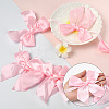 2Pcs Cloth Bowknot Hanging Banner for Christmas Tree Decoration AJEW-SP0002-82D-3