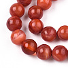 Glass Round Beads Strands GLAA-M044-01P-3