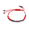 Adjustable Nylon Cord Braided Bead Bracelets BJEW-JB04426-01-1
