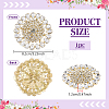 Brass Rhinestone Applique DIY-FG0009-88A-2