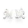 304 Stainless Steel Letter Charms STAS-F039-01M-P-2