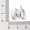 Rack Plating Brass Balloon Letter Pendants KK-C050-01P-M-3