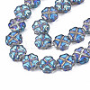 Electroplate Glass Beads Strands EGLA-N008-007-3