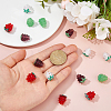 16Pcs 4 Styles Handmade Lampwork Beads LAMP-HS0001-21-3