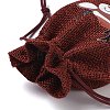 Christmas Theme Jute Cloth Storage Bags ABAG-F010-01A-06-4