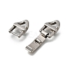 304 Stainless Steel Fold Over Clasps STAS-M119-05P-03-2