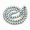 Electroplate Non-magnetic Synthetic Hematite Beads Strands G-N0321-08E-2