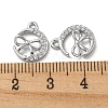 Brass Micro Pave Cubic Zirconia Charms KK-H460-58P-3