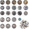 22 Sets Alloy Craft Solid Screw Rivet PALLOY-CA0002-22-1