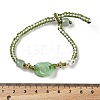 Resin Brainded Bead Bracelets BJEW-L701-03-5