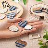 Beadthoven 16Pcs 8 Style Resin & Wood Pendants RESI-BT0001-20-26