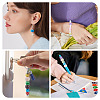 100Pcs UV Plating Opaque Acrylic European Beads PACR-TA0001-32C-8